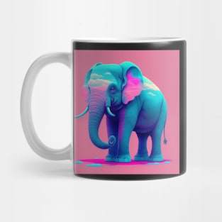 Vapor Wave Elephant Mug